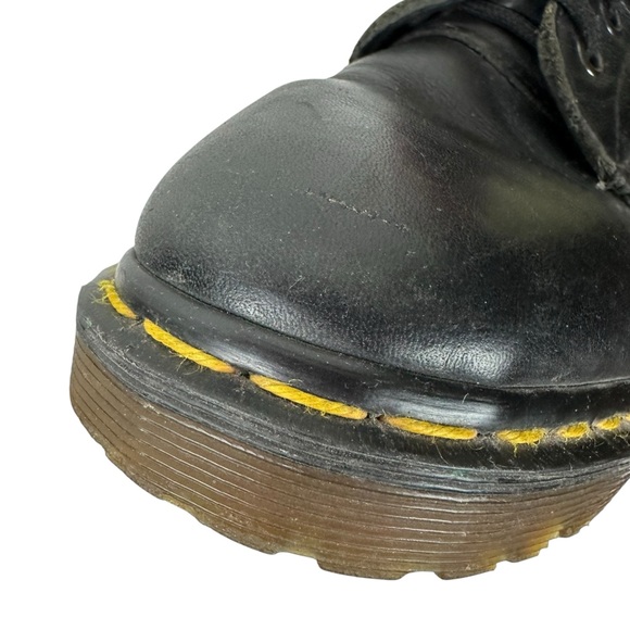 Dr. Doc Martens 1460 Made in England Black Leather Lace Up Boots - Picture 6 of 14